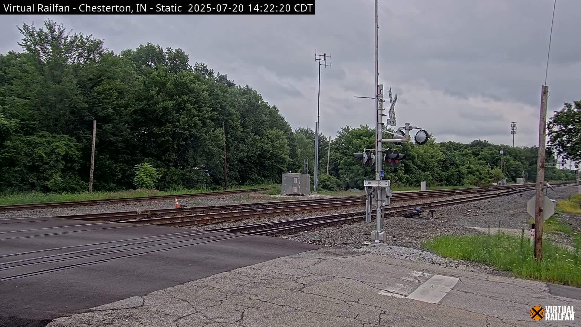 Chesterton Railroad Crossing Porter Junction Live Cam - Chesterton, Porter, Indiana, USA