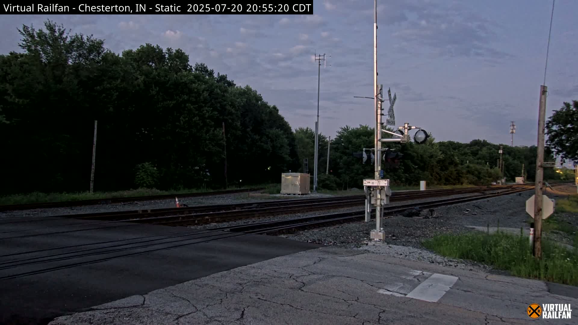 Chesterton Railroad Crossing Porter Junction Live Cam - Chesterton, Porter, Indiana, USA