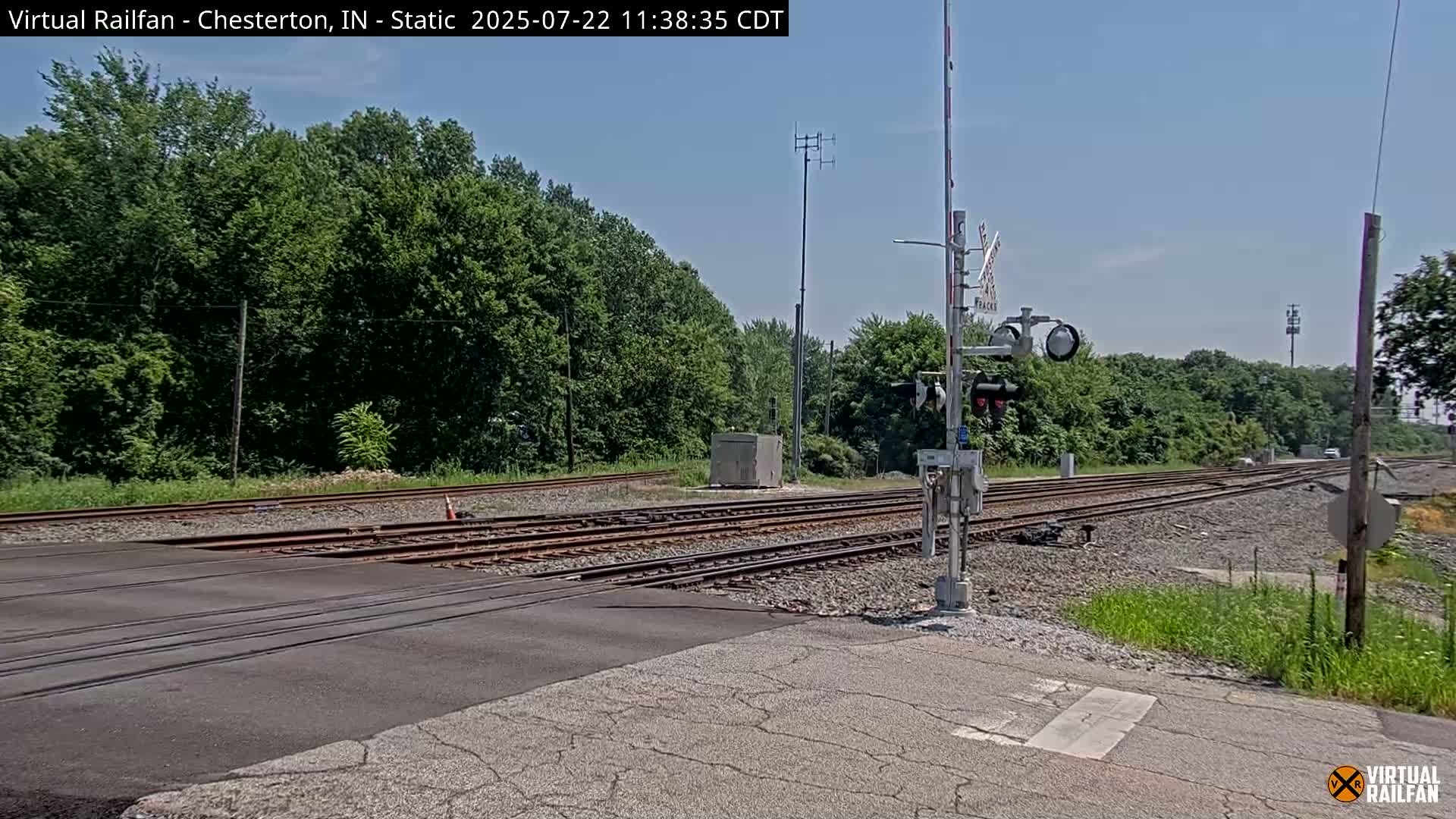 Chesterton Railroad Crossing Porter Junction Live Cam - Chesterton, Porter, Indiana, USA