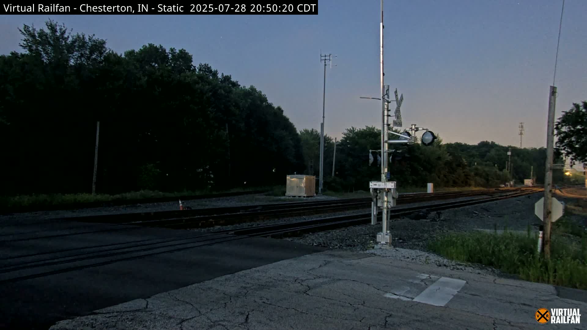 Chesterton Railroad Crossing Porter Junction Live Cam - Chesterton, Porter, Indiana, USA