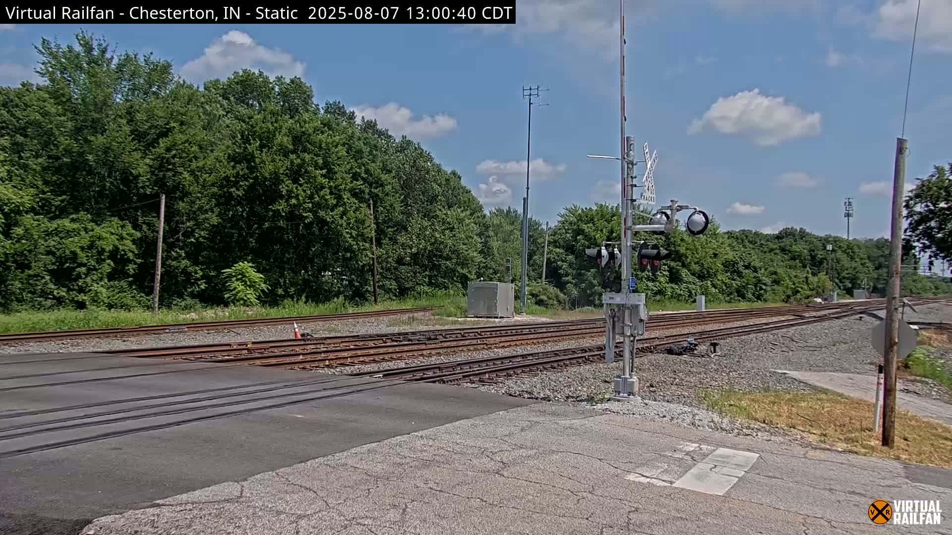 Chesterton Railroad Crossing Porter Junction Live Cam - Chesterton, Porter, Indiana, USA