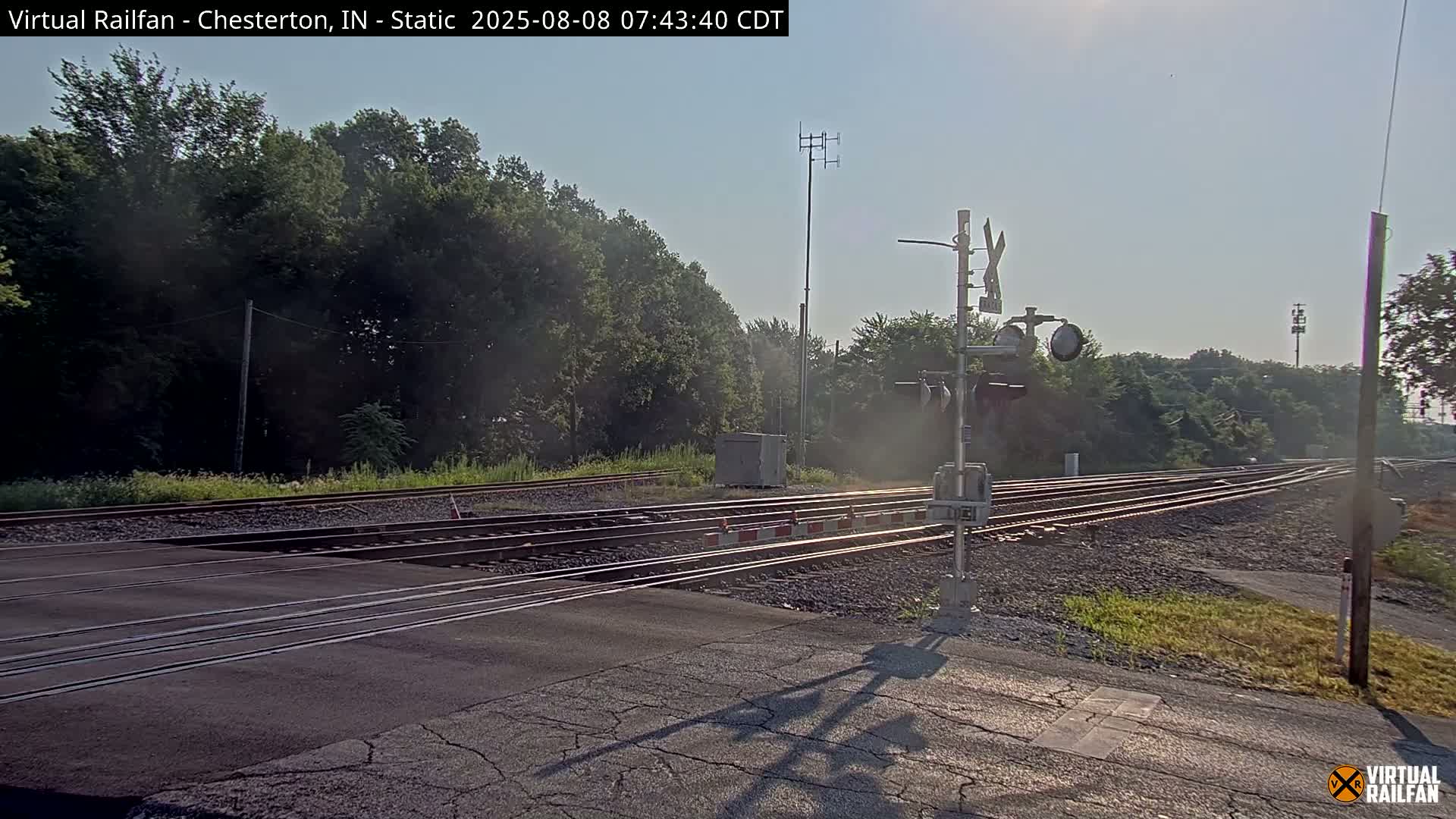 Chesterton Railroad Crossing Porter Junction Live Cam - Chesterton, Porter, Indiana, USA
