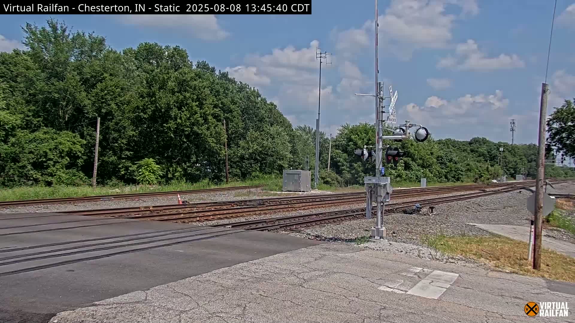 Chesterton Railroad Crossing Porter Junction Live Cam - Chesterton, Porter, Indiana, USA