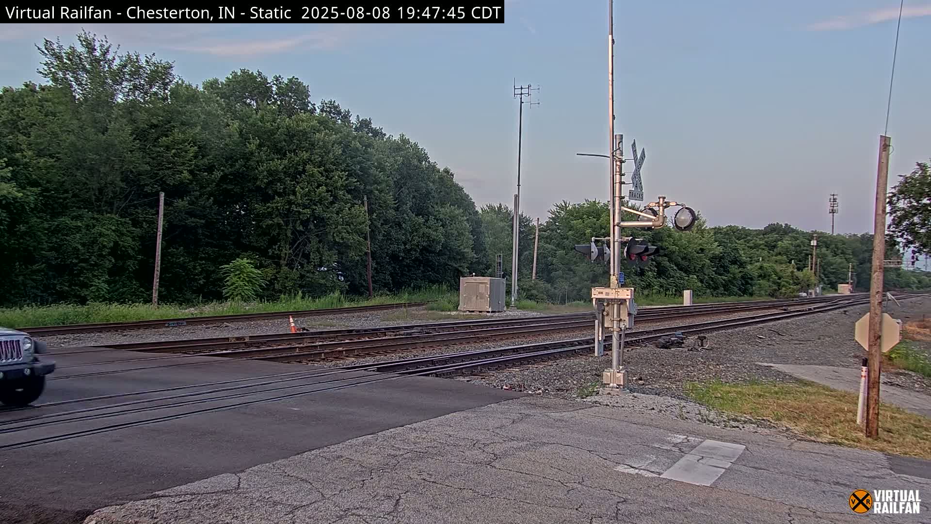 Chesterton Railroad Crossing Porter Junction Live Cam - Chesterton, Porter, Indiana, USA