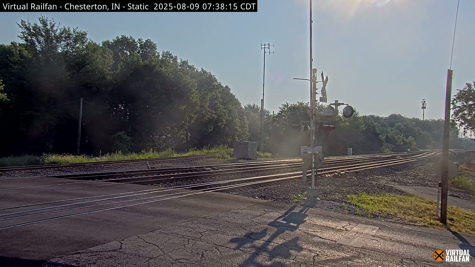 Chesterton Railroad Crossing Porter Junction Live Cam - Chesterton, Porter, Indiana, USA