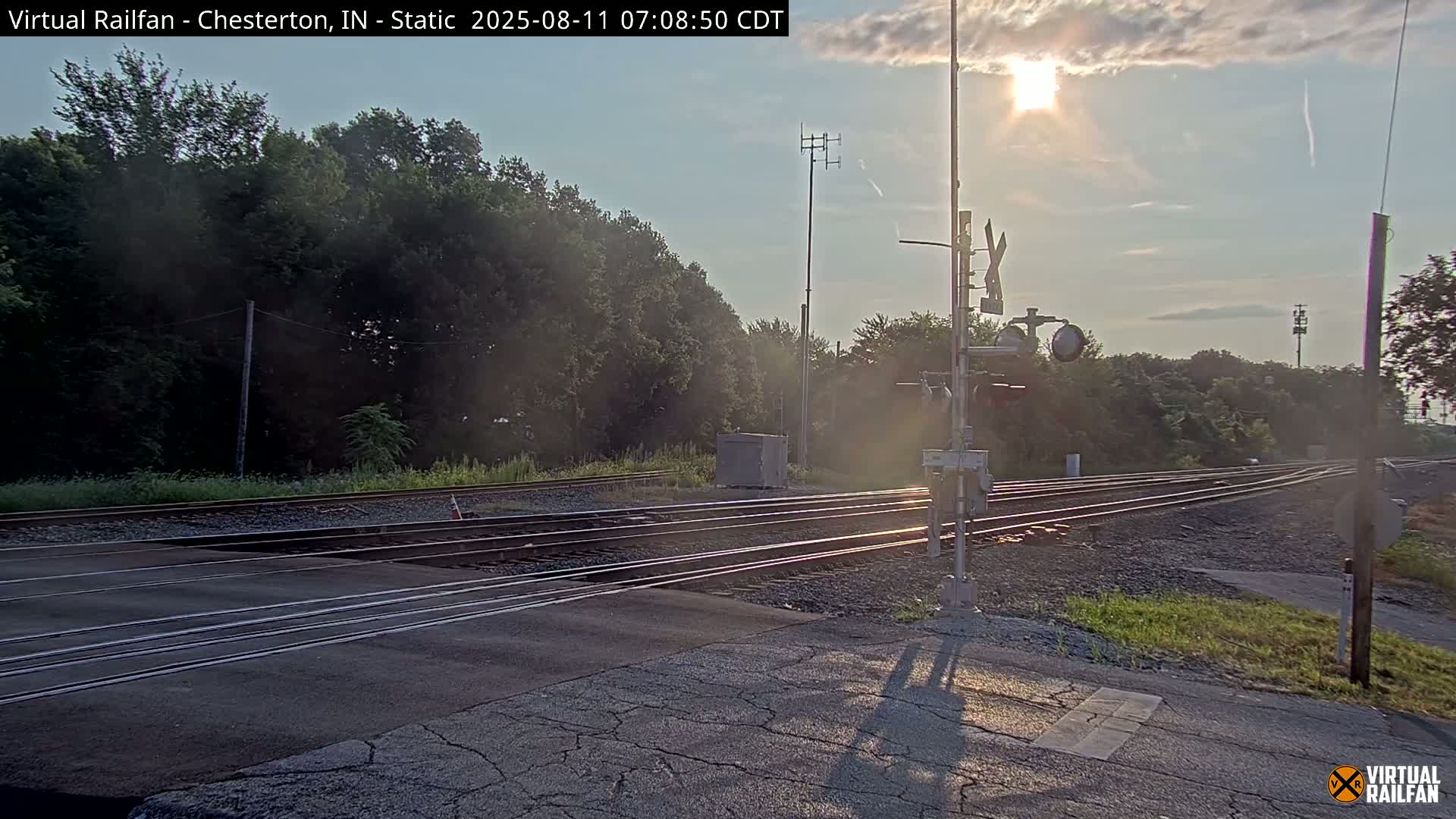 Chesterton Railroad Crossing Porter Junction Live Cam - Chesterton, Porter, Indiana, USA