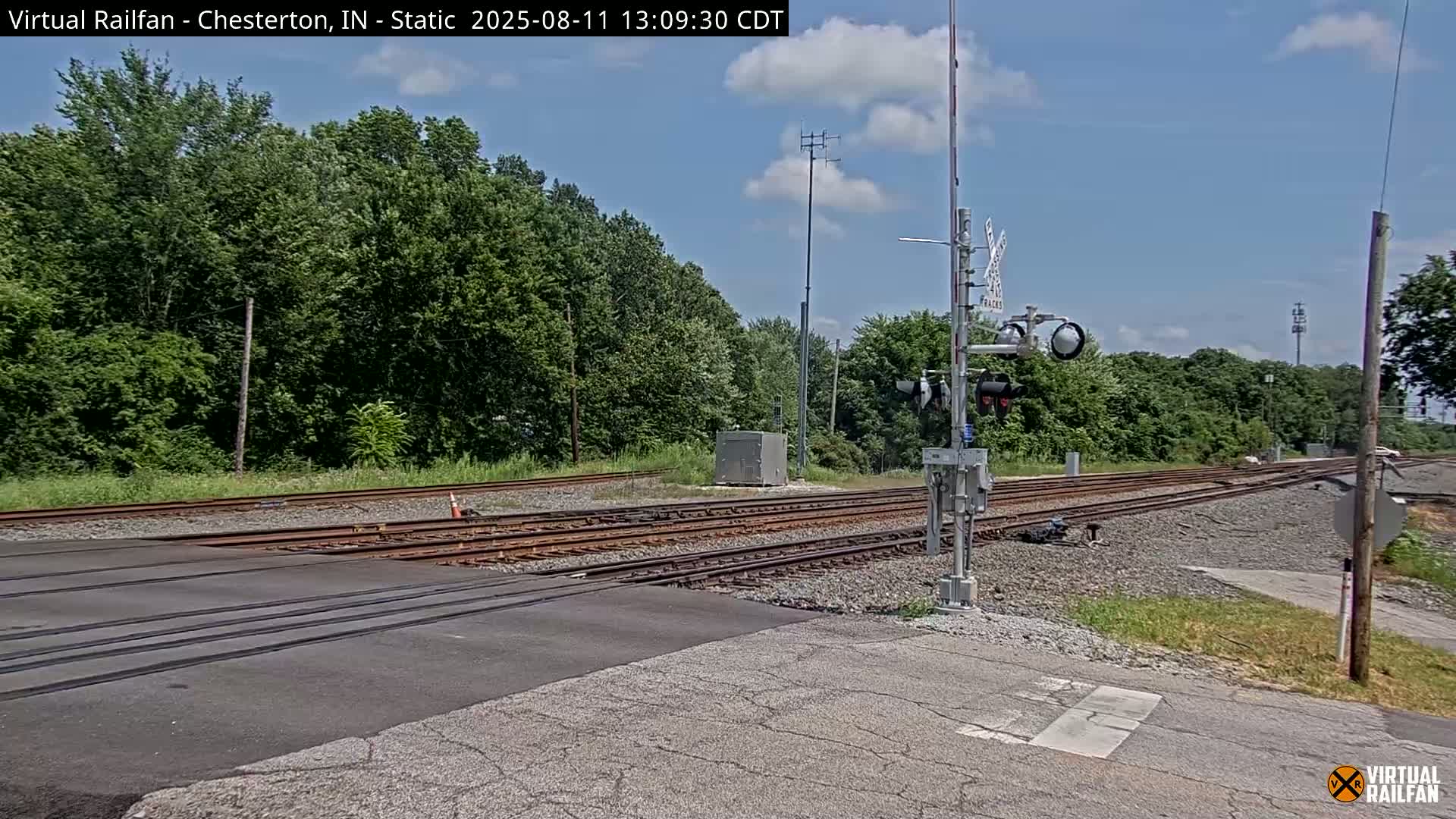 Chesterton Railroad Crossing Porter Junction Live Cam - Chesterton, Porter, Indiana, USA