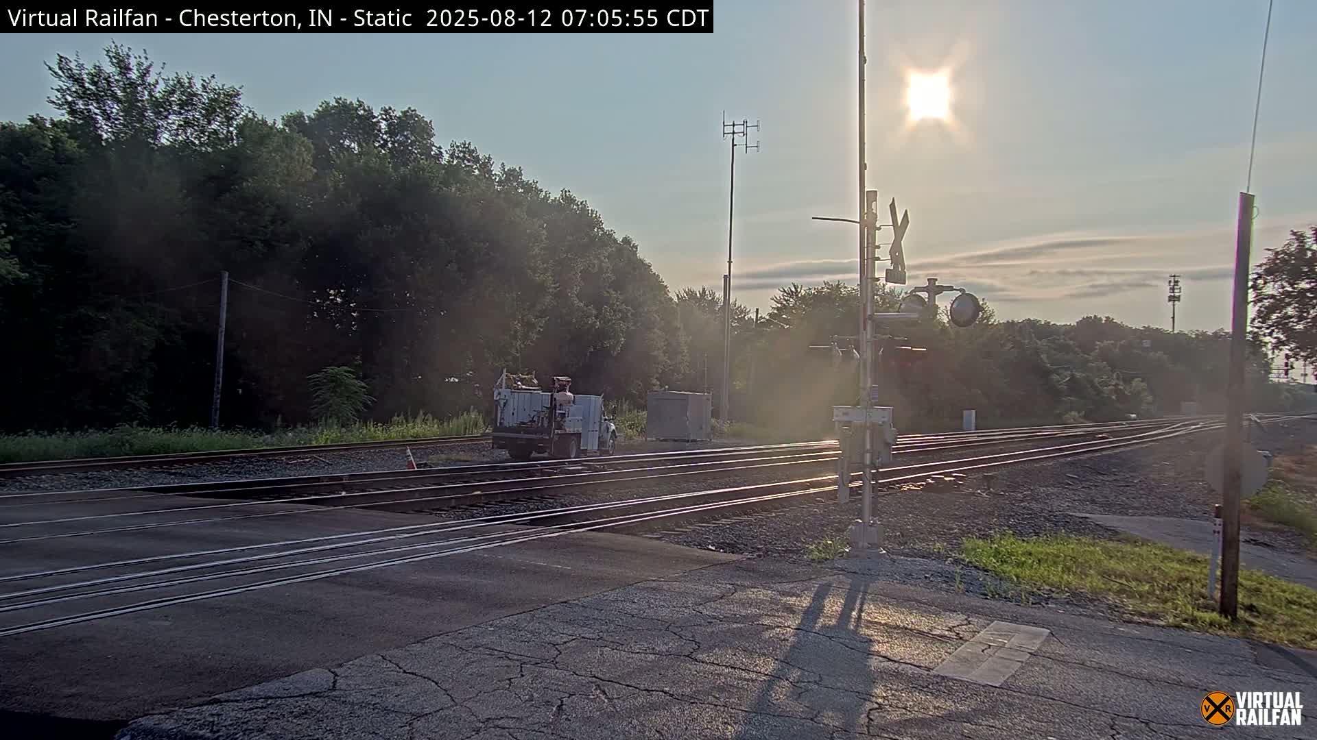 Chesterton Railroad Crossing Porter Junction Live Cam - Chesterton, Porter, Indiana, USA