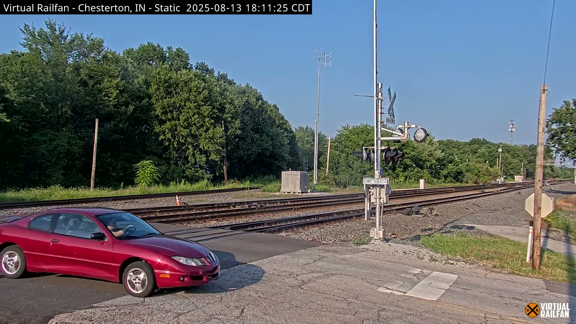 Chesterton Railroad Crossing Porter Junction Live Cam - Chesterton, Porter, Indiana, USA