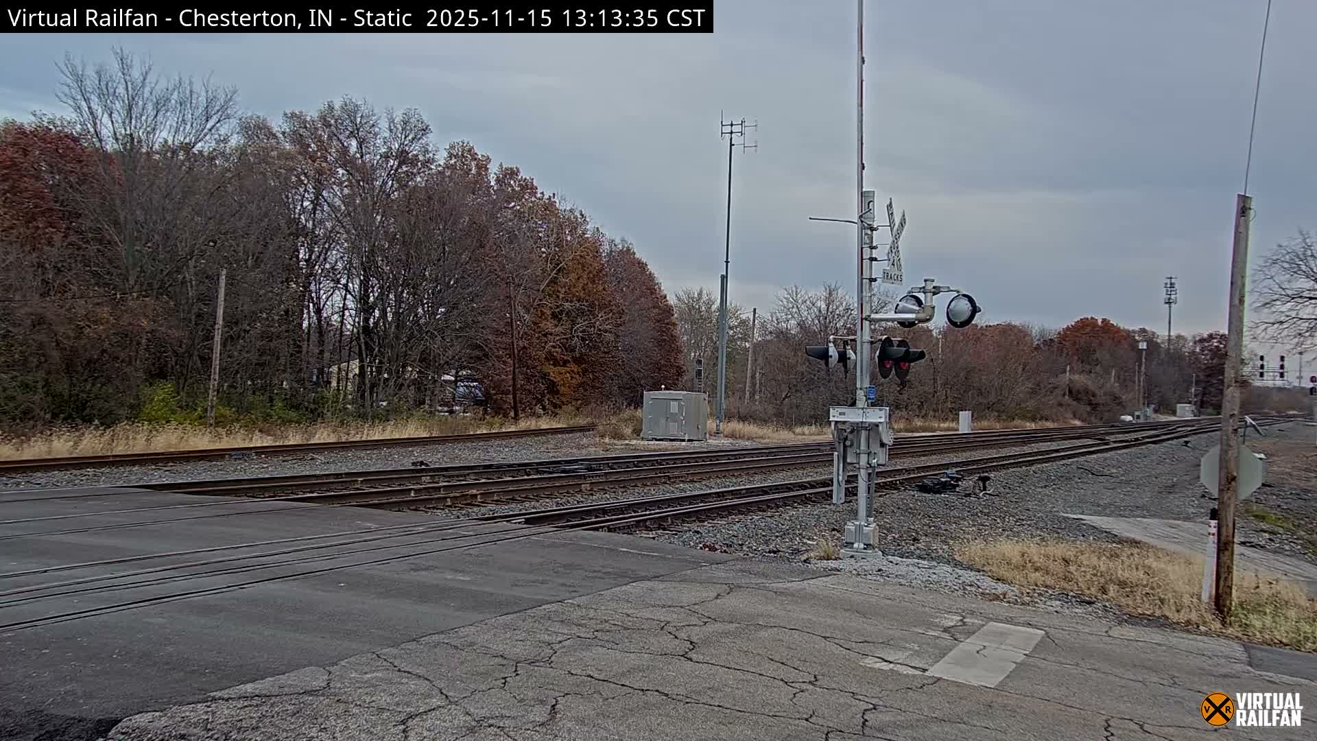 Chesterton Railroad Crossing Porter Junction Live Cam - Chesterton, Porter, Indiana, USA