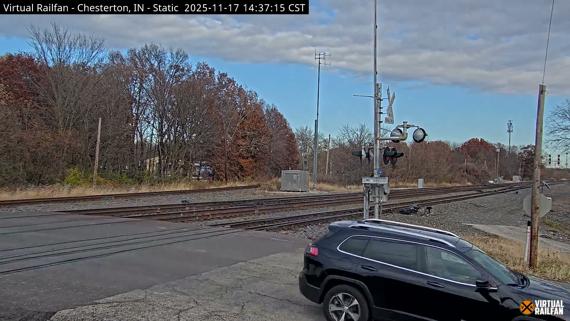 Chesterton Railroad Crossing Porter Junction Live Cam - Chesterton, Porter, Indiana, USA