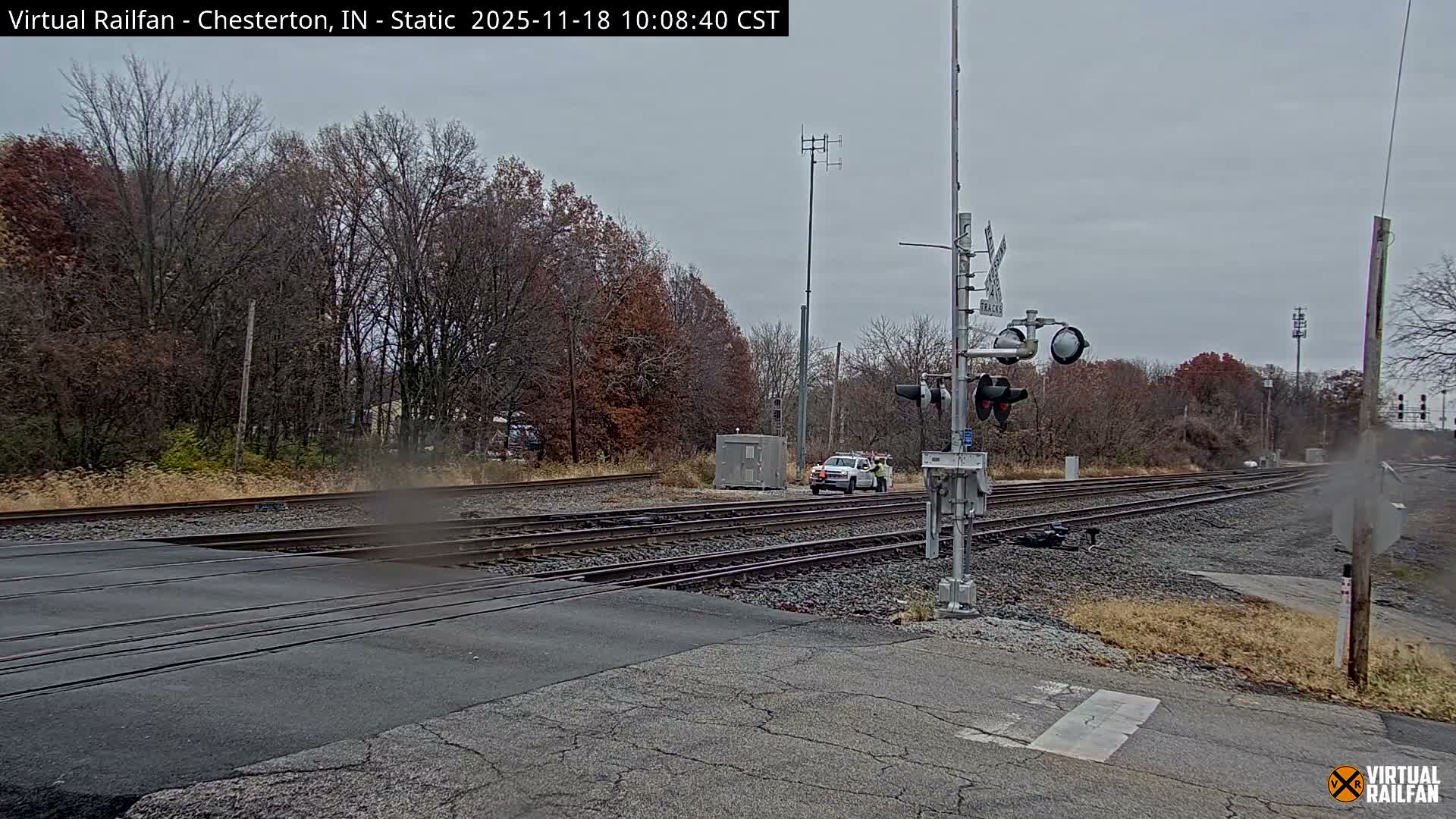 Chesterton Railroad Crossing Porter Junction Live Cam - Chesterton, Porter, Indiana, USA