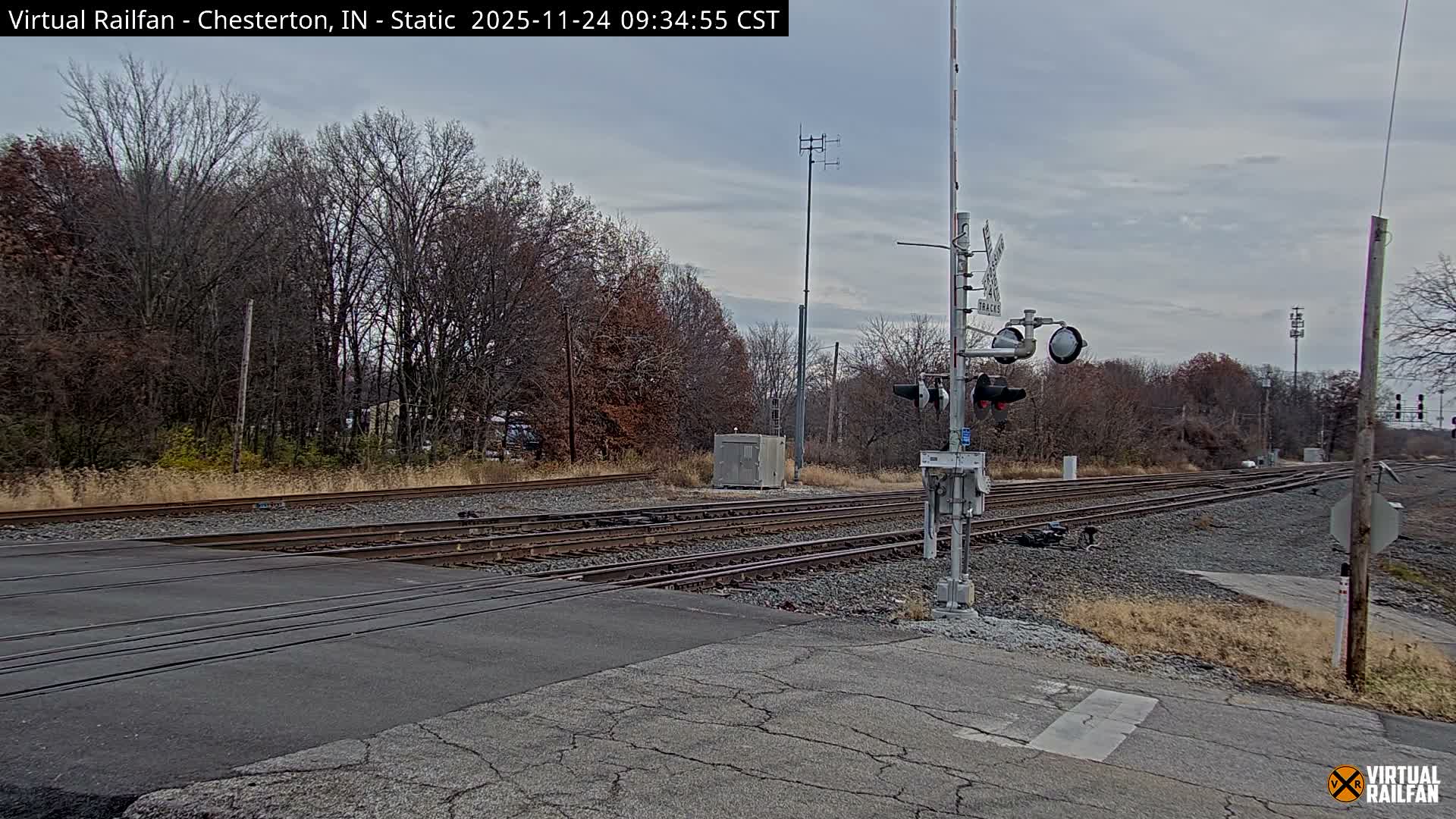 Chesterton Railroad Crossing Porter Junction Live Cam - Chesterton, Porter, Indiana, USA