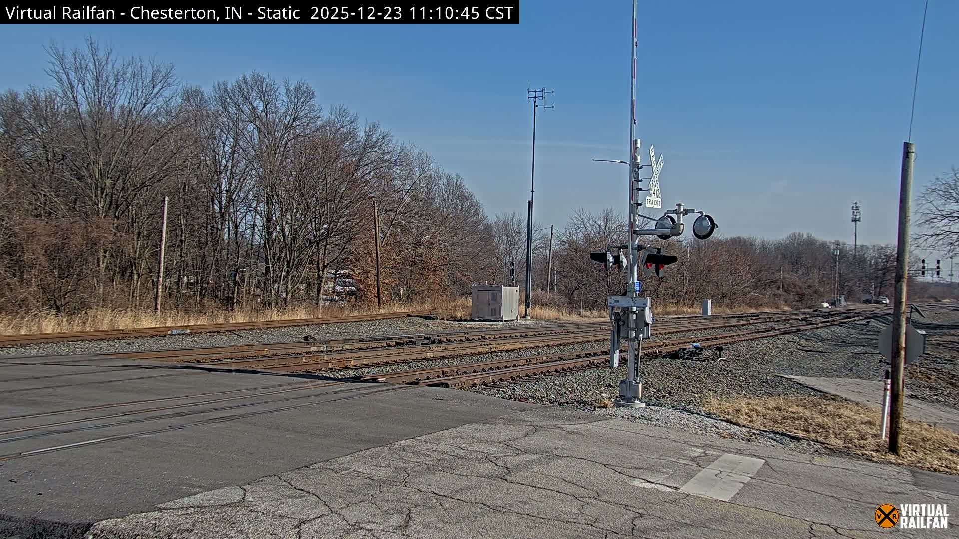 Chesterton Railroad Crossing Porter Junction Live Cam - Chesterton, Porter, Indiana, USA