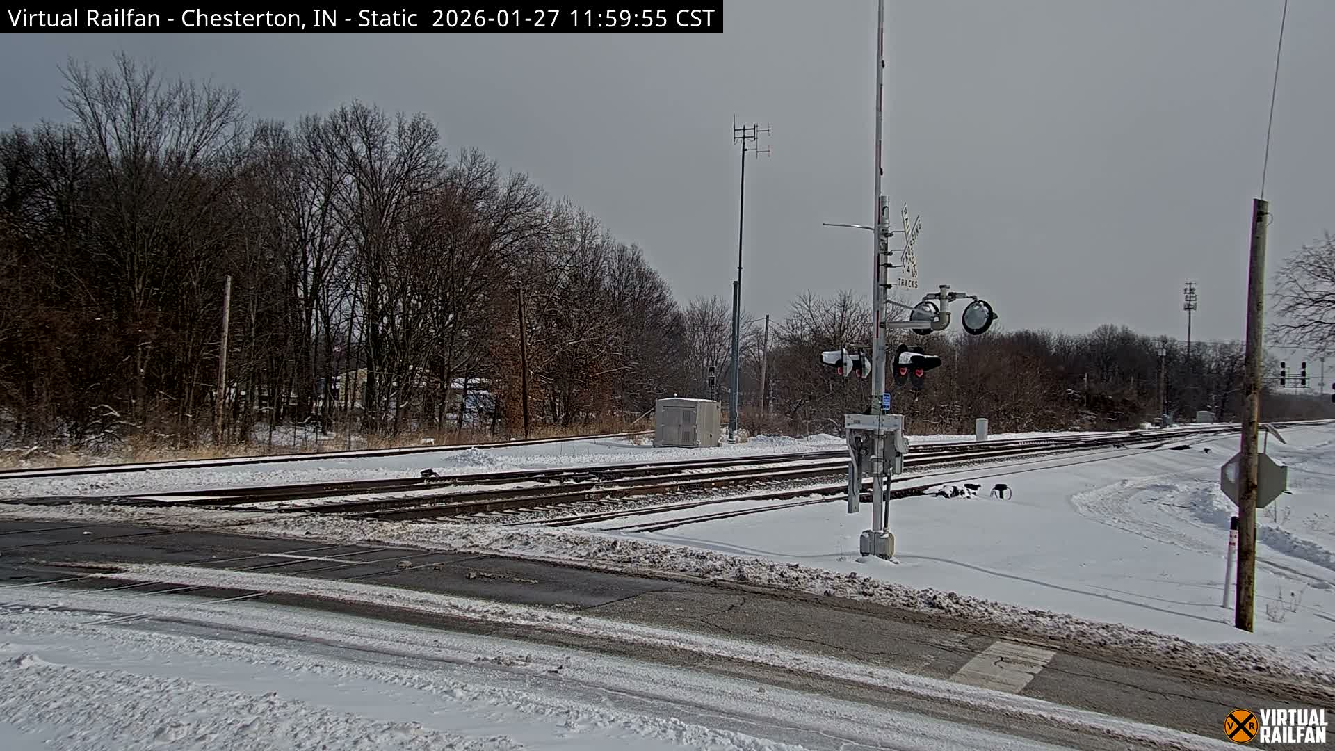 Chesterton Railroad Crossing Porter Junction Live Cam - Chesterton, Porter, Indiana, USA