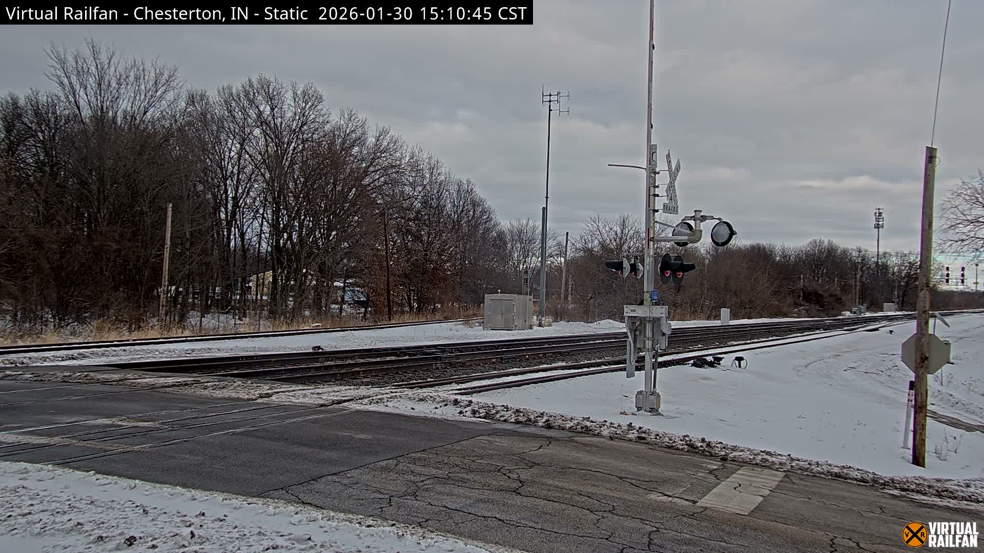 Chesterton Railroad Crossing Porter Junction Live Cam - Chesterton, Porter, Indiana, USA