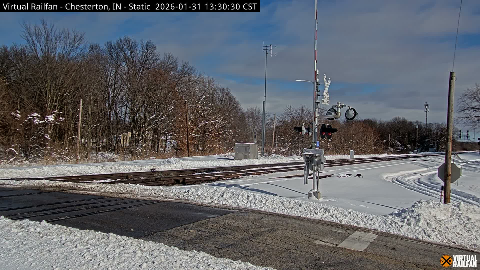 Chesterton Railroad Crossing Porter Junction Live Cam - Chesterton, Porter, Indiana, USA