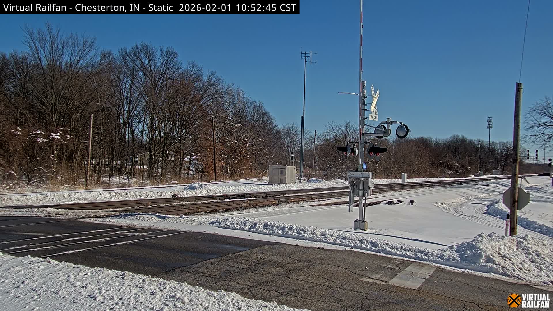 Chesterton Railroad Crossing Porter Junction Live Cam - Chesterton, Porter, Indiana, USA