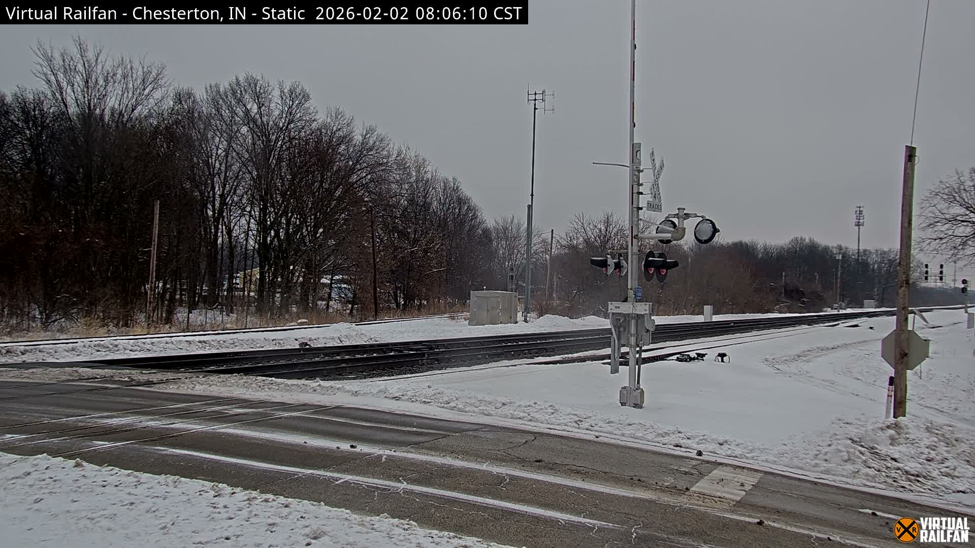 Chesterton Railroad Crossing Porter Junction Live Cam - Chesterton, Porter, Indiana, USA
