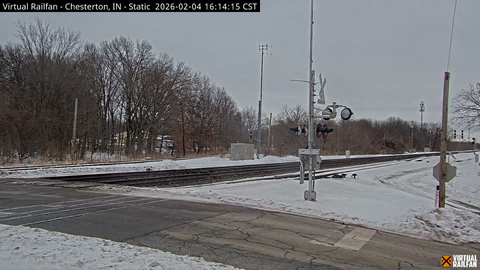 Chesterton Railroad Crossing Porter Junction Live Cam - Chesterton, Porter, Indiana, USA