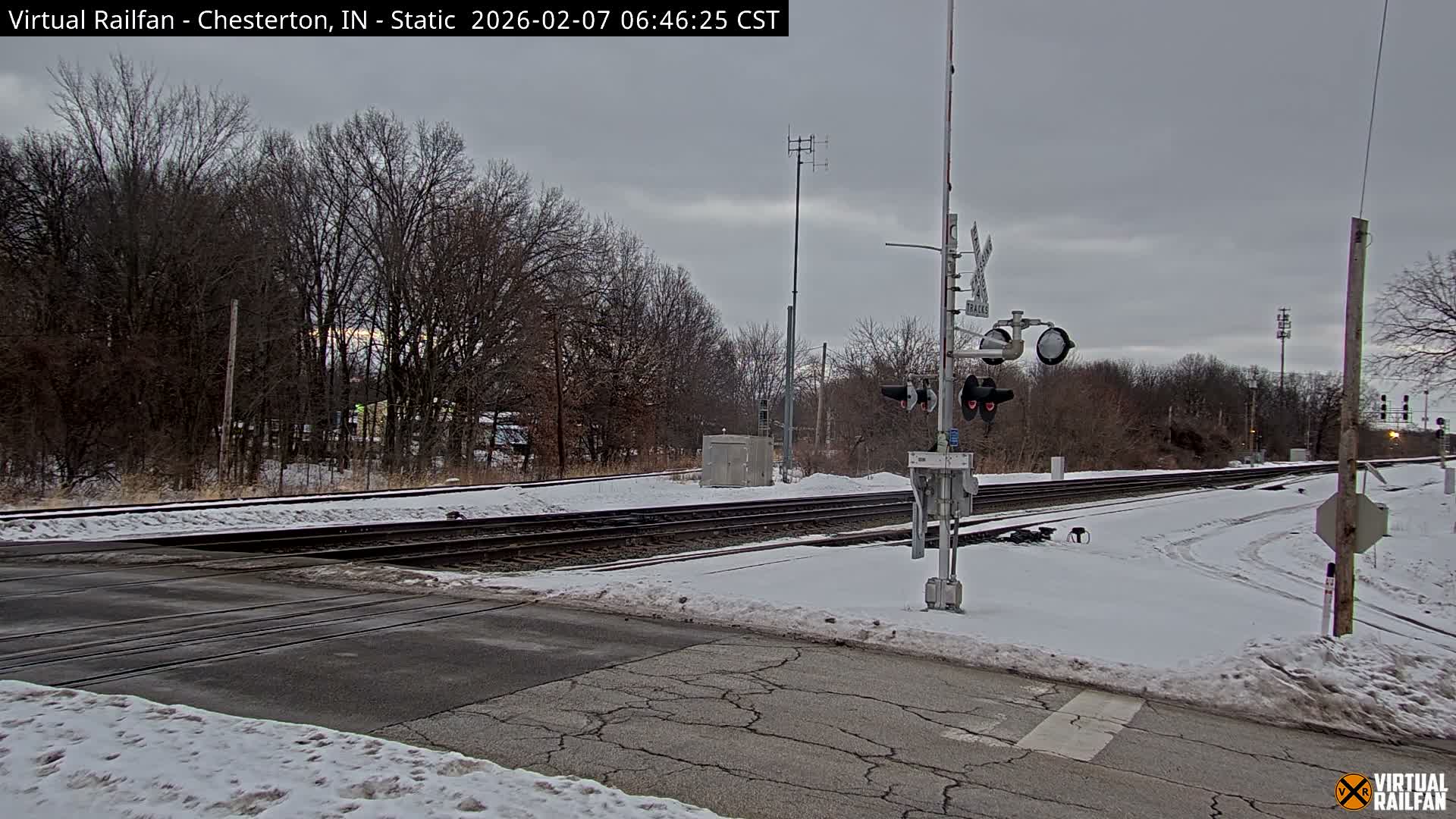 Chesterton Railroad Crossing Porter Junction Live Cam - Chesterton, Porter, Indiana, USA
