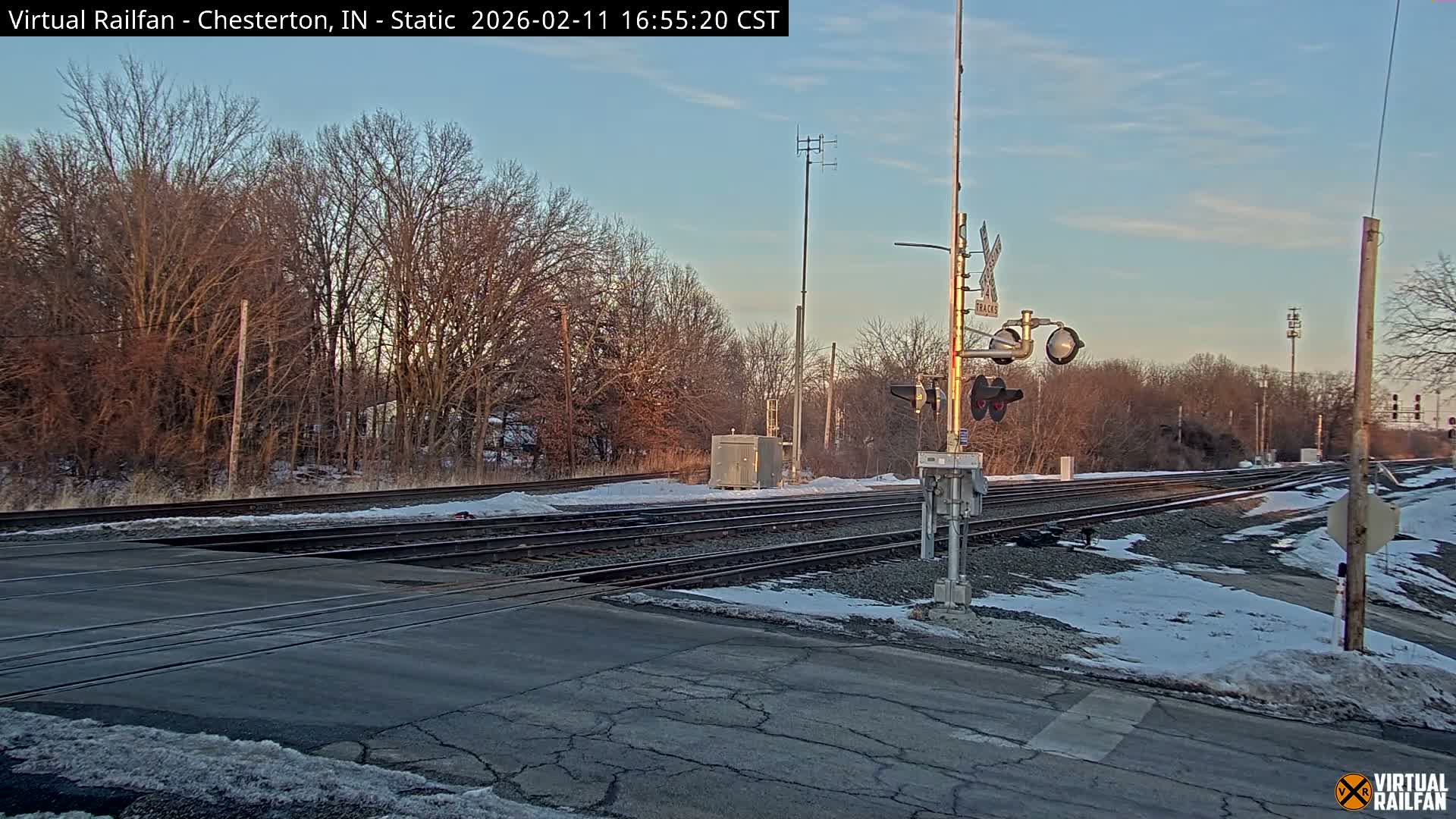 Chesterton Railroad Crossing Porter Junction Live Cam - Chesterton, Porter, Indiana, USA
