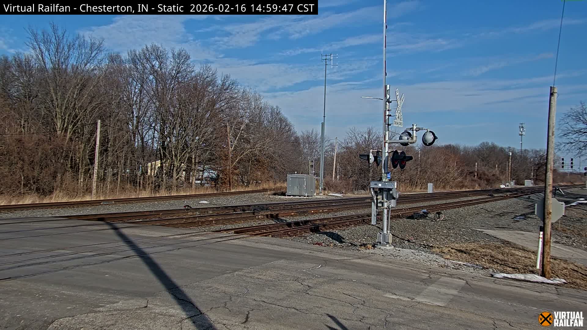 Chesterton Railroad Crossing Porter Junction Live Cam - Chesterton, Porter, Indiana, USA