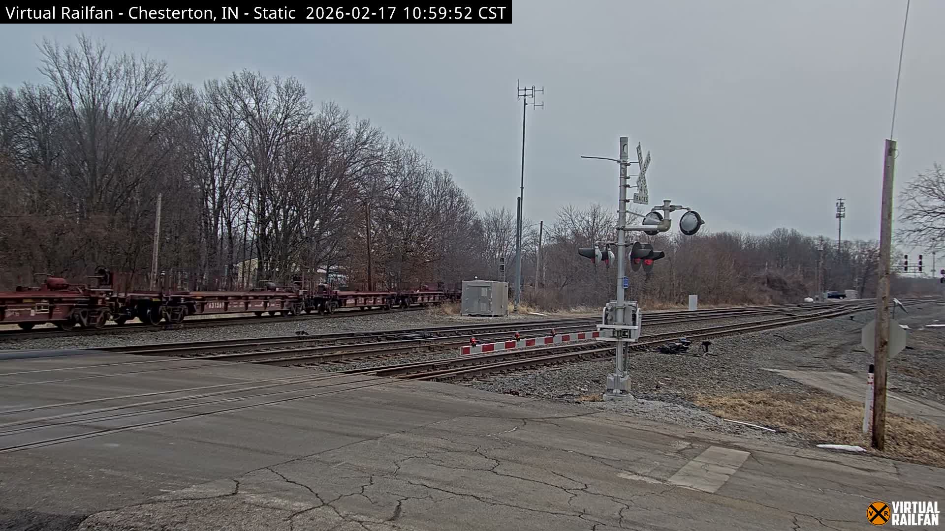 Chesterton Railroad Crossing Porter Junction Live Cam - Chesterton, Porter, Indiana, USA