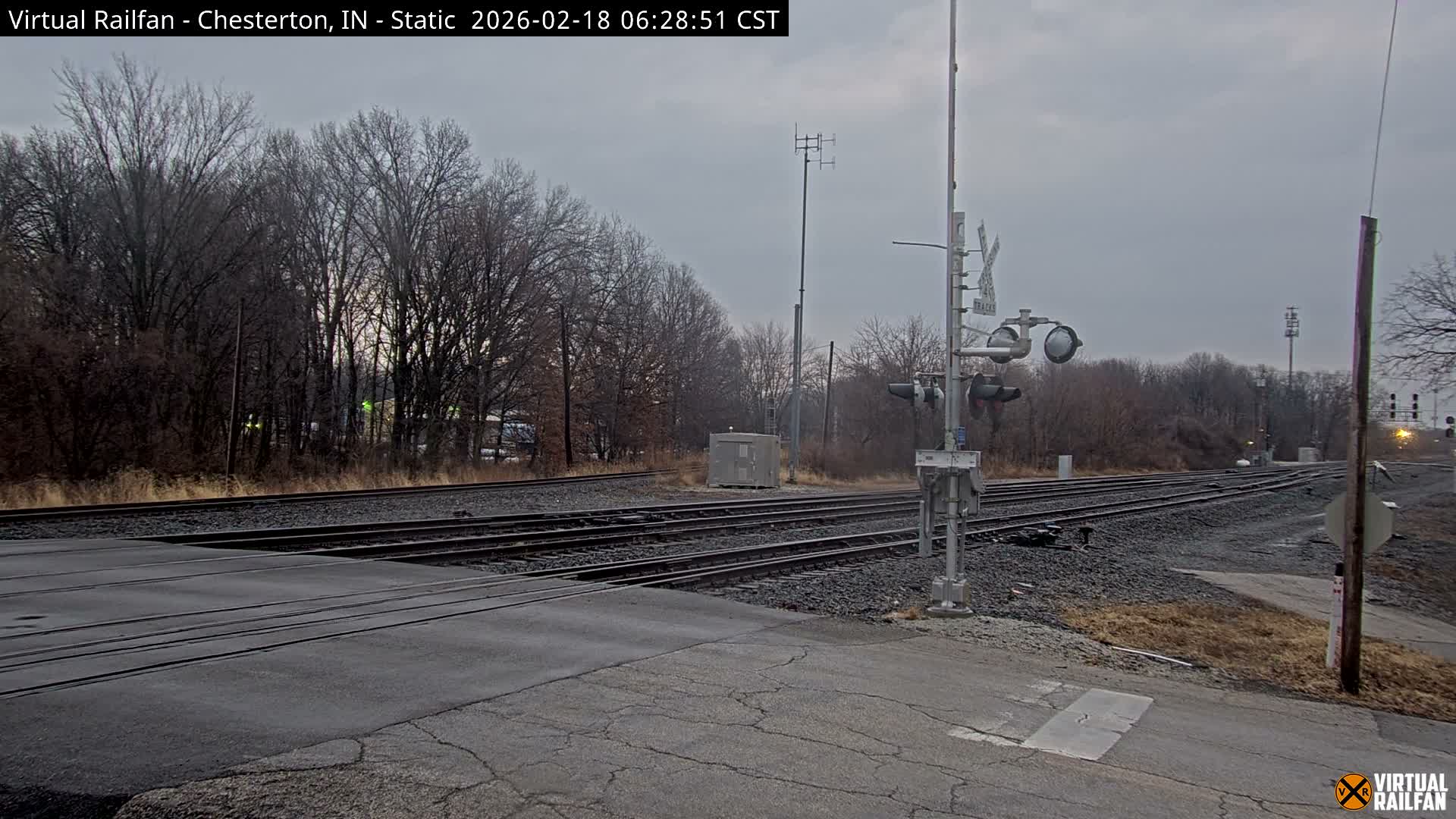 Chesterton Railroad Crossing Porter Junction Live Cam - Chesterton, Porter, Indiana, USA