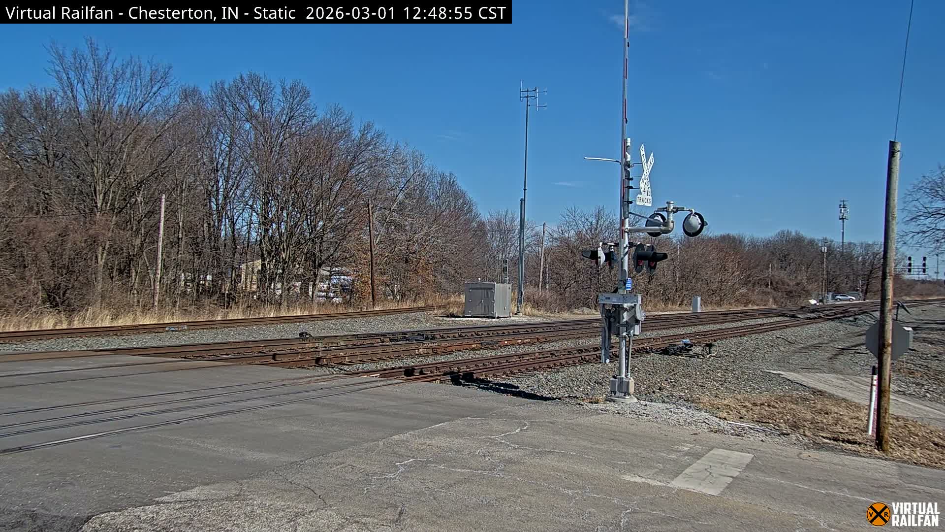 Chesterton Railroad Crossing Porter Junction Live Cam - Chesterton, Porter, Indiana, USA