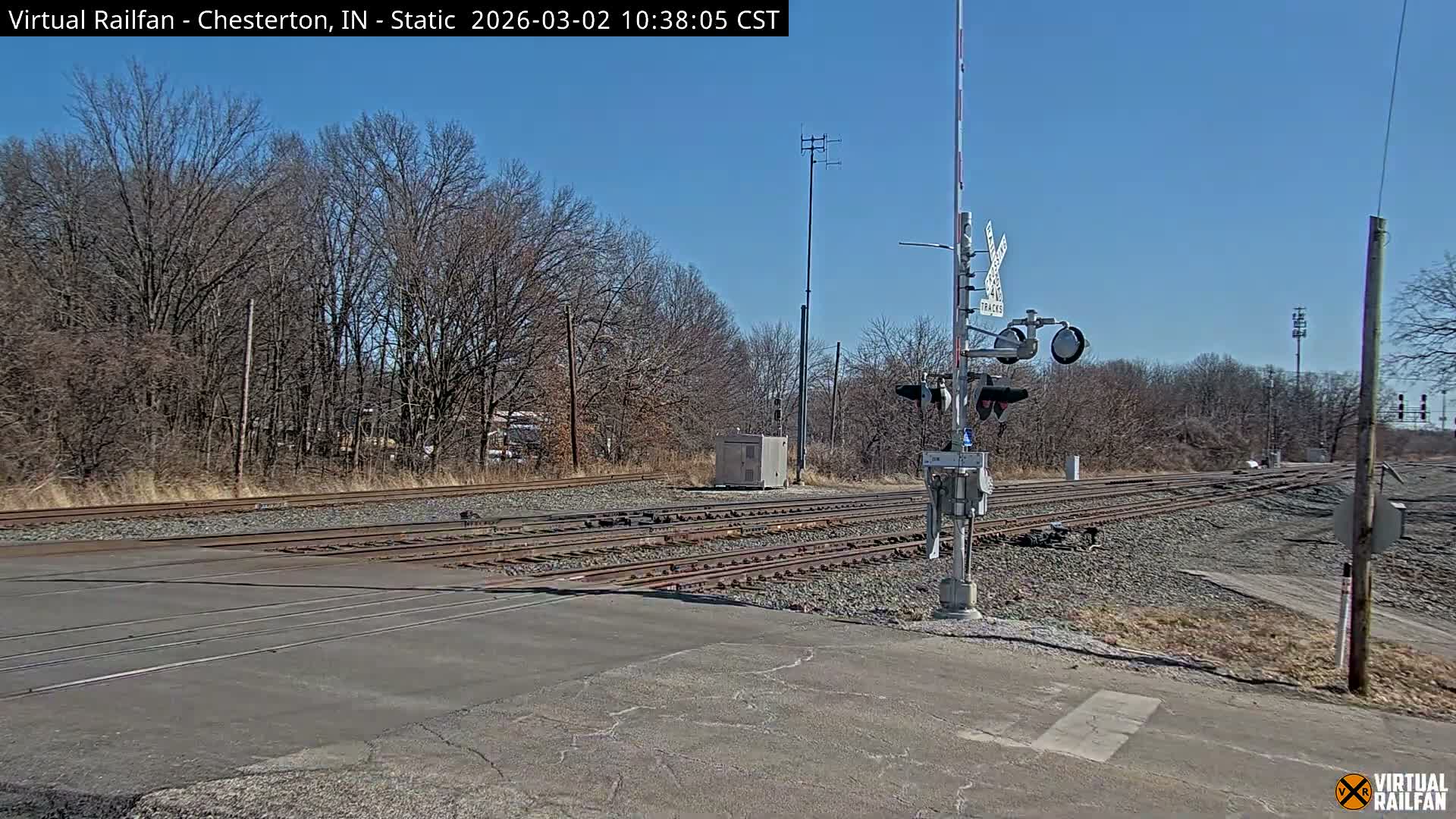 Chesterton Railroad Crossing Porter Junction Live Cam - Chesterton, Porter, Indiana, USA