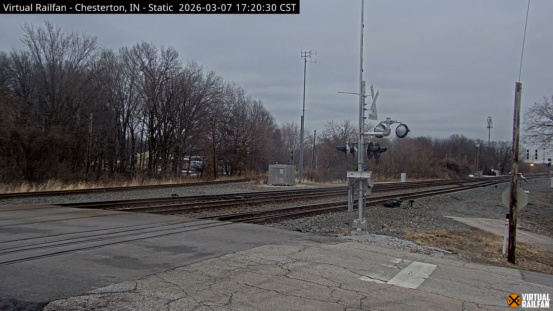 Chesterton Railroad Crossing Porter Junction Live Cam - Chesterton, Porter, Indiana, USA