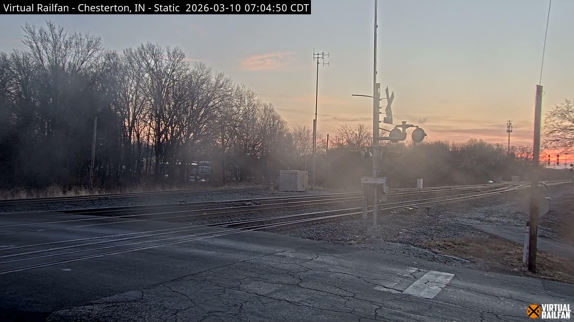 Chesterton Railroad Crossing Porter Junction Live Cam - Chesterton, Porter, Indiana, USA
