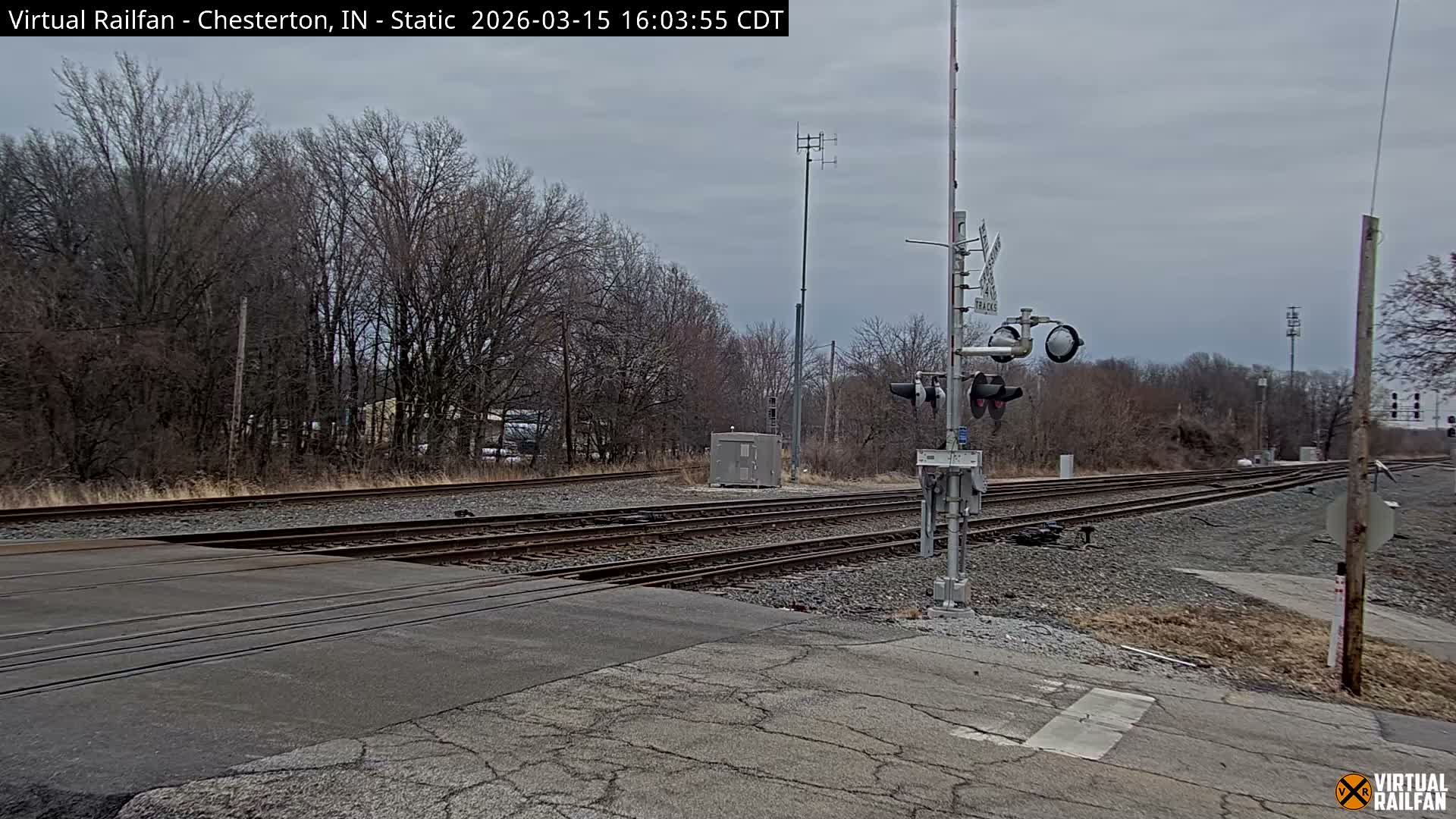 Chesterton Railroad Crossing Porter Junction Live Cam - Chesterton, Porter, Indiana, USA