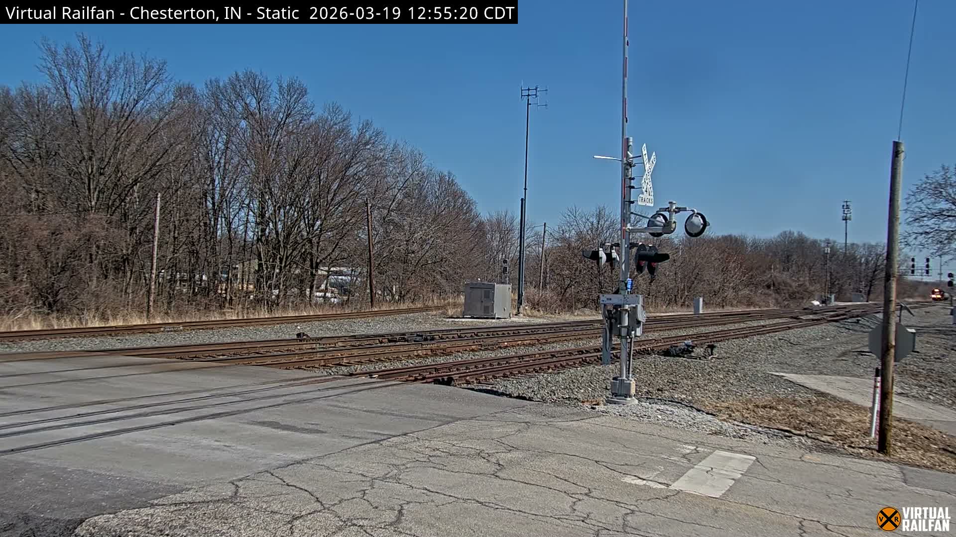 Chesterton Railroad Crossing Porter Junction Live Cam - Chesterton, Porter, Indiana, USA