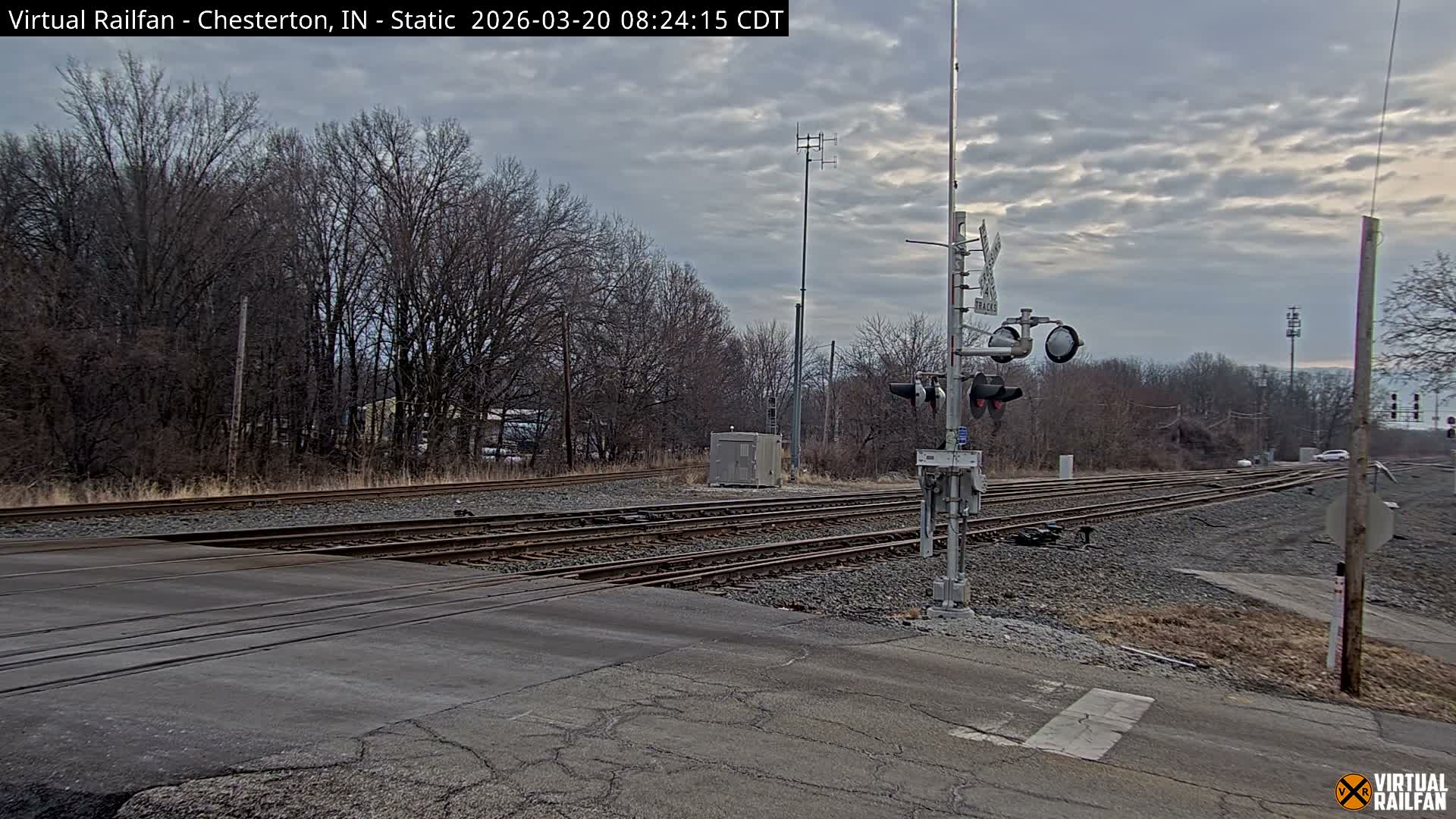 Chesterton Railroad Crossing Porter Junction Live Cam - Chesterton, Porter, Indiana, USA