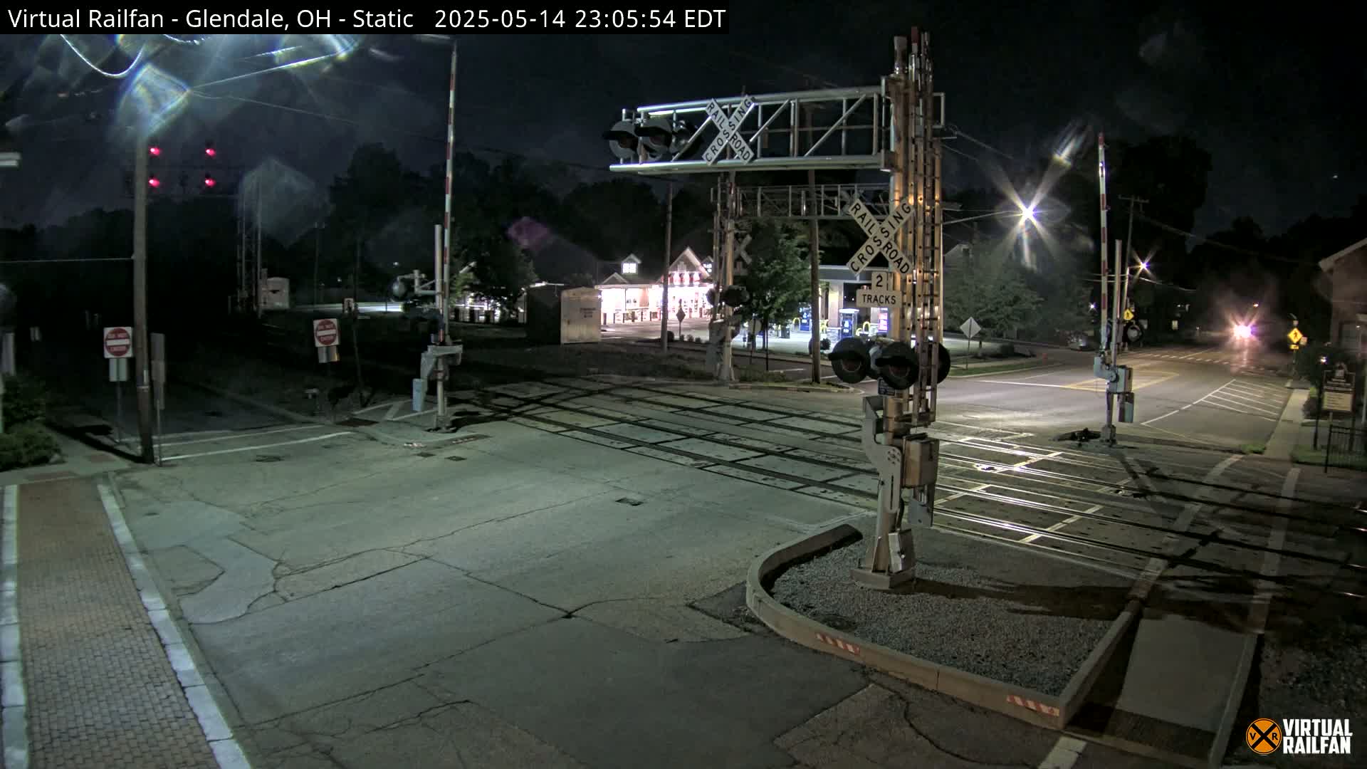 Glendale Railroad Crossing & Junction Live Cam - Glendale, Hamilton, Ohio, USA