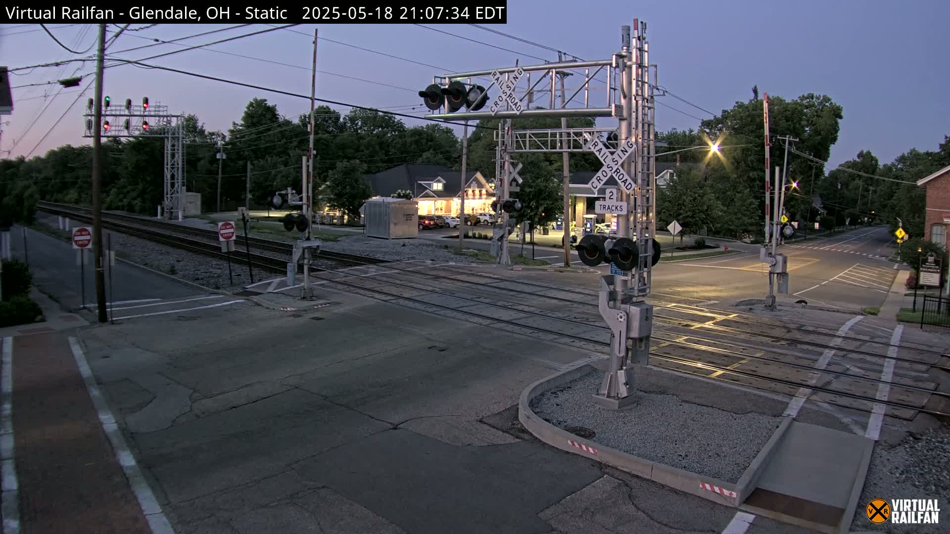 Glendale Railroad Crossing & Junction Live Cam - Glendale, Hamilton, Ohio, USA