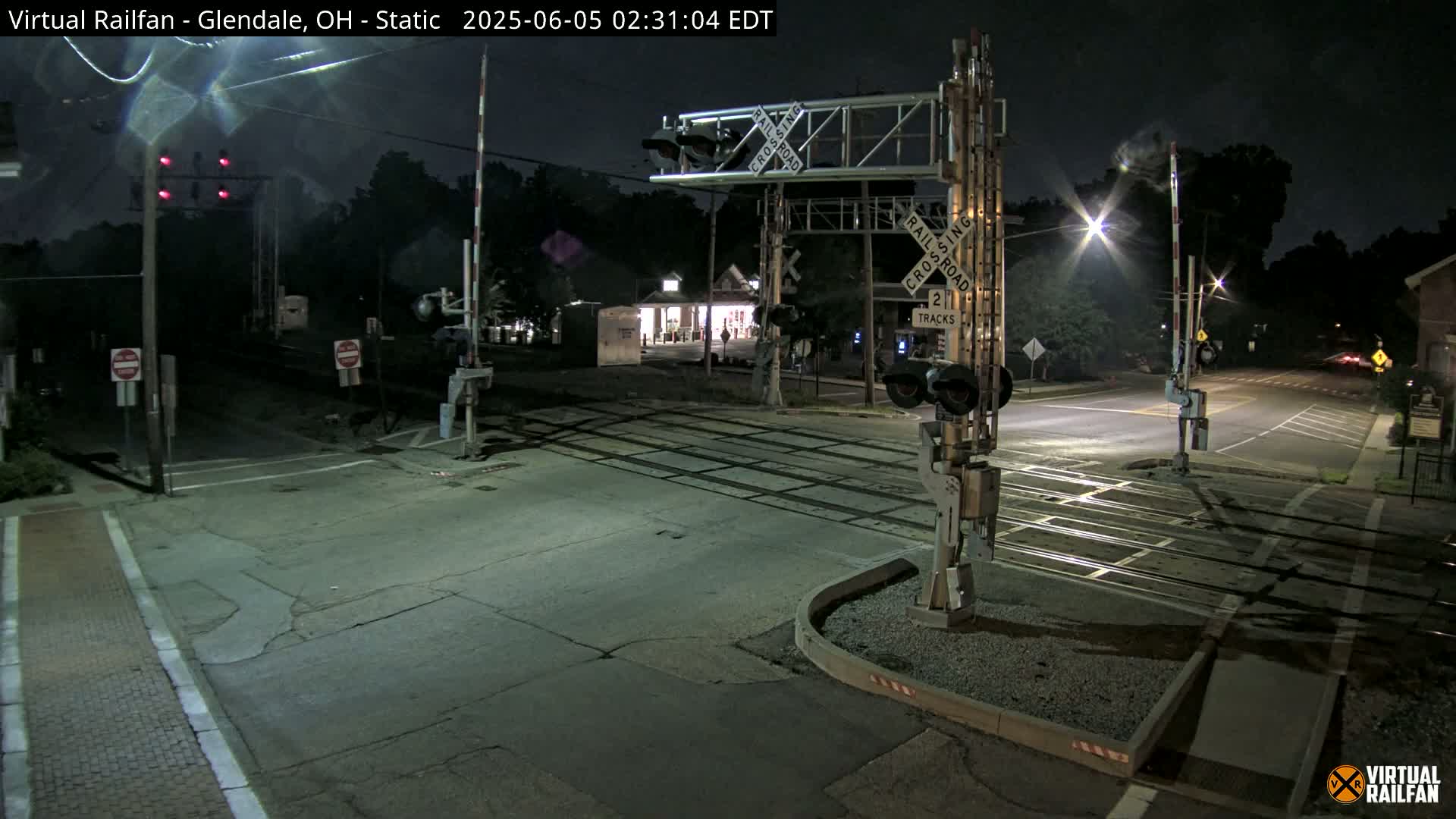 Glendale Railroad Crossing & Junction Live Cam - Glendale, Hamilton, Ohio, USA