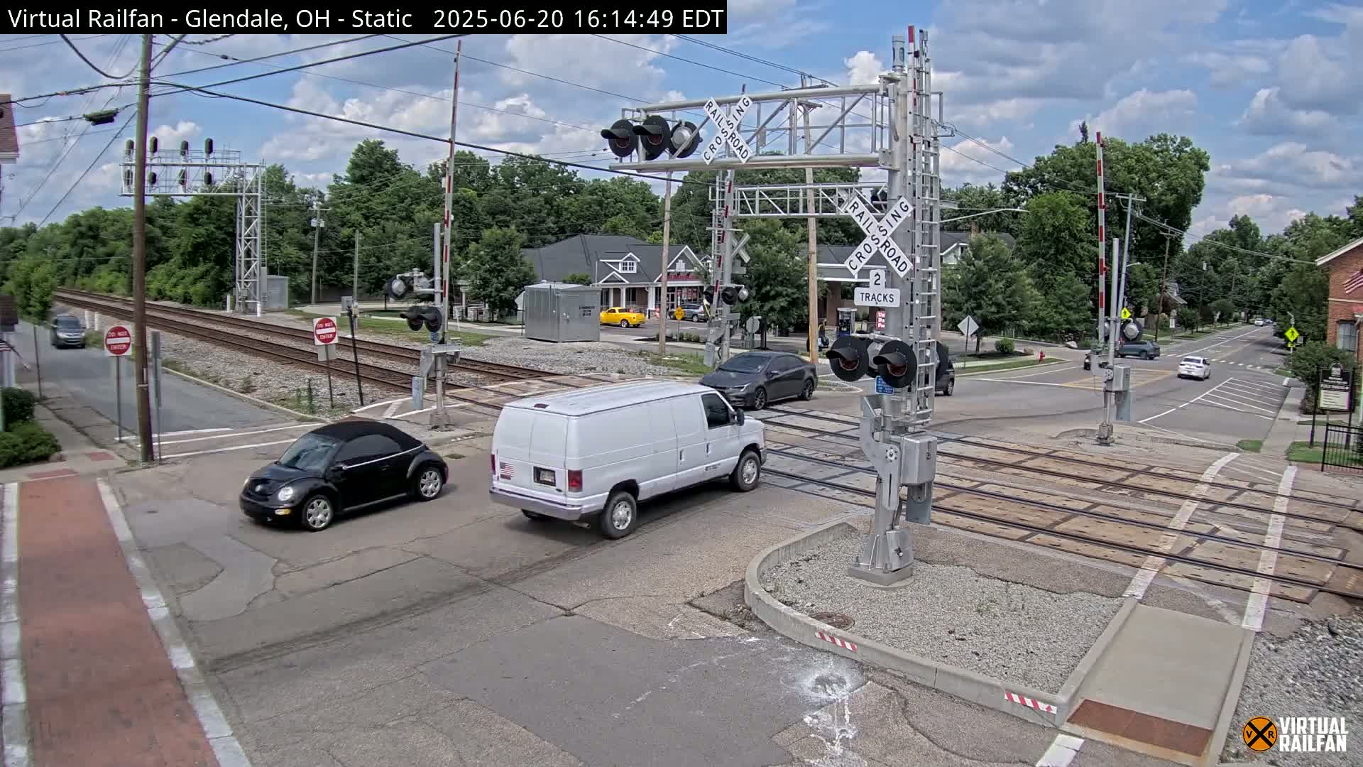 Glendale Railroad Crossing & Junction Live Cam - Glendale, Hamilton, Ohio, USA