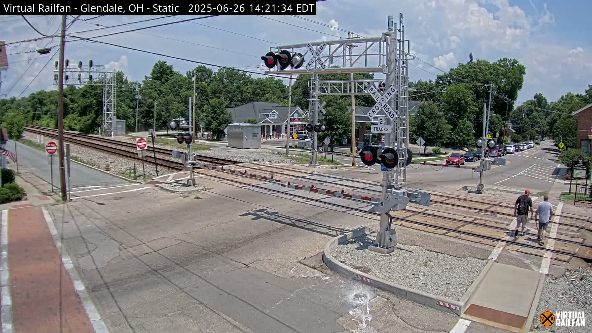 Glendale Railroad Crossing & Junction Live Cam - Glendale, Hamilton, Ohio, USA