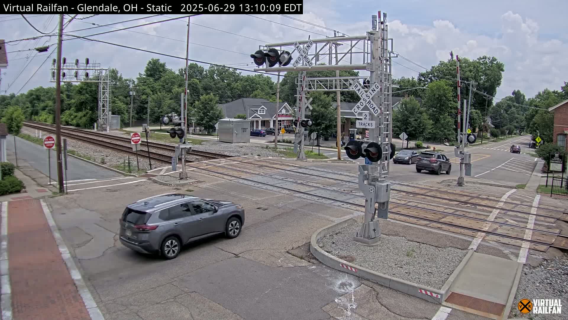 Glendale Railroad Crossing & Junction Live Cam - Glendale, Hamilton, Ohio, USA