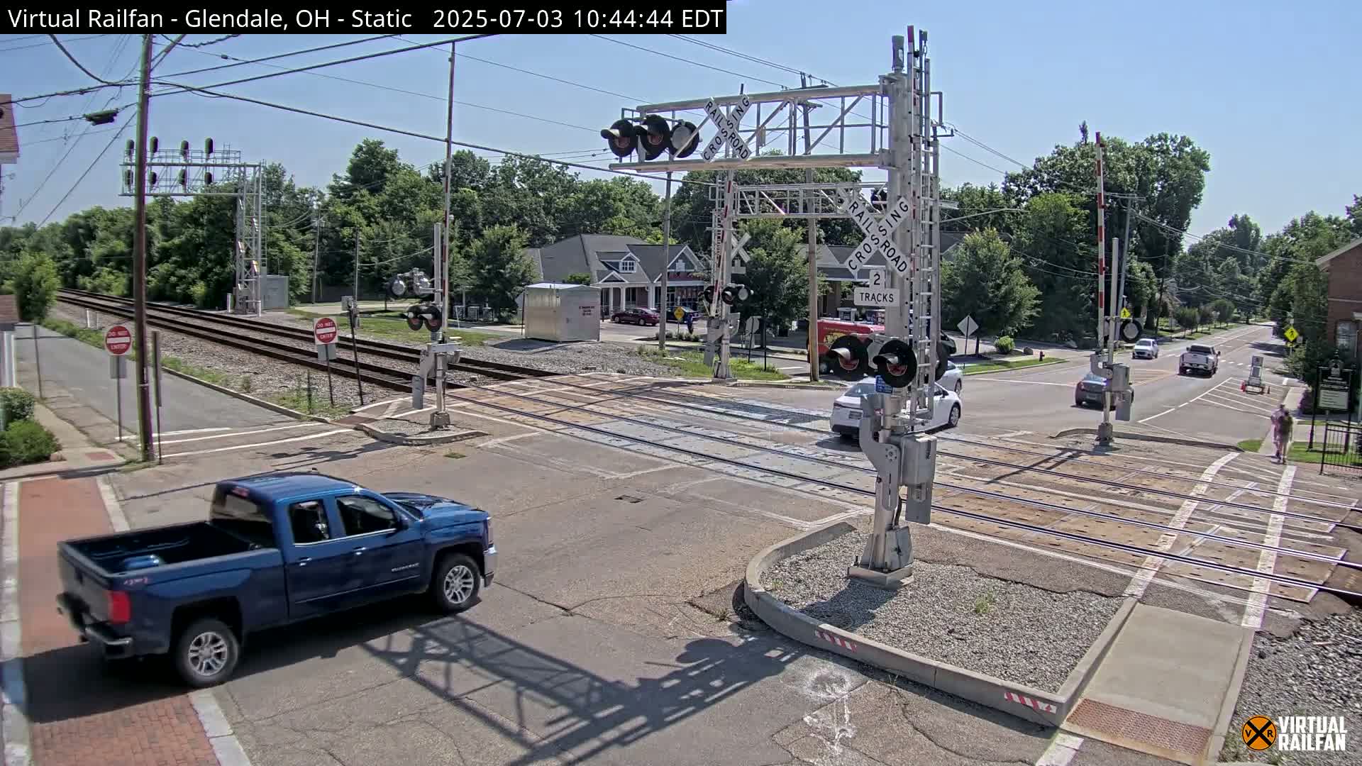 Glendale Railroad Crossing & Junction Live Cam - Glendale, Hamilton, Ohio, USA