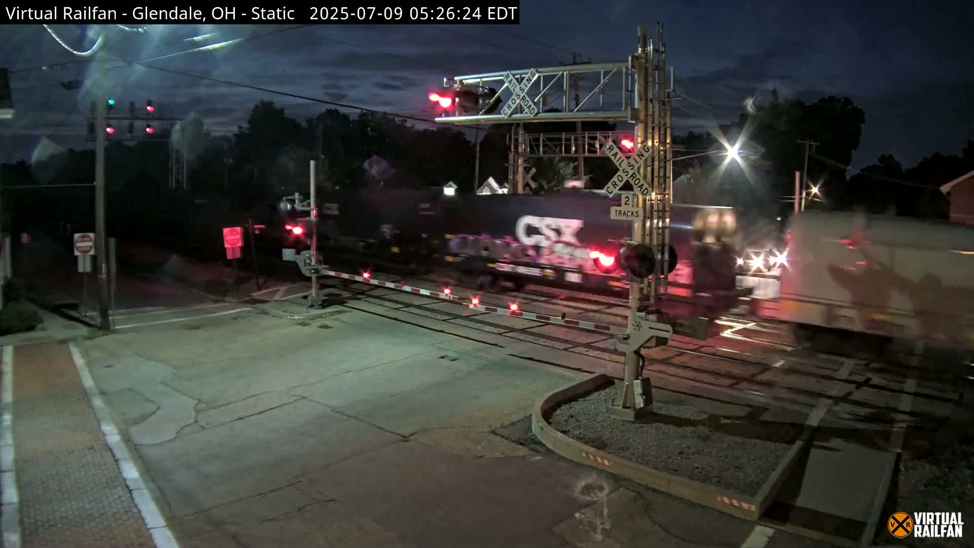 Glendale Railroad Crossing & Junction Live Cam - Glendale, Hamilton, Ohio, USA