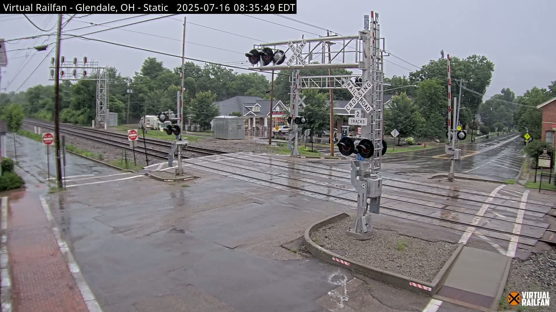 Glendale Railroad Crossing & Junction Live Cam - Glendale, Hamilton, Ohio, USA