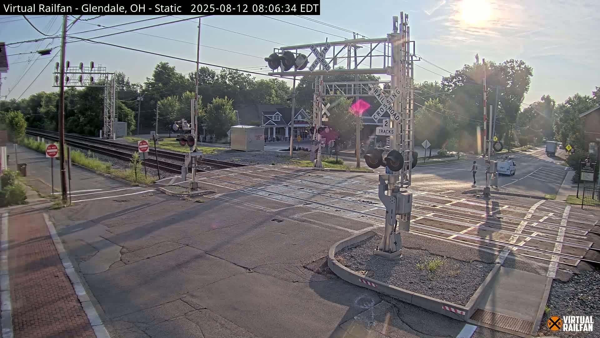 Glendale Railroad Crossing & Junction Live Cam - Glendale, Hamilton, Ohio, USA