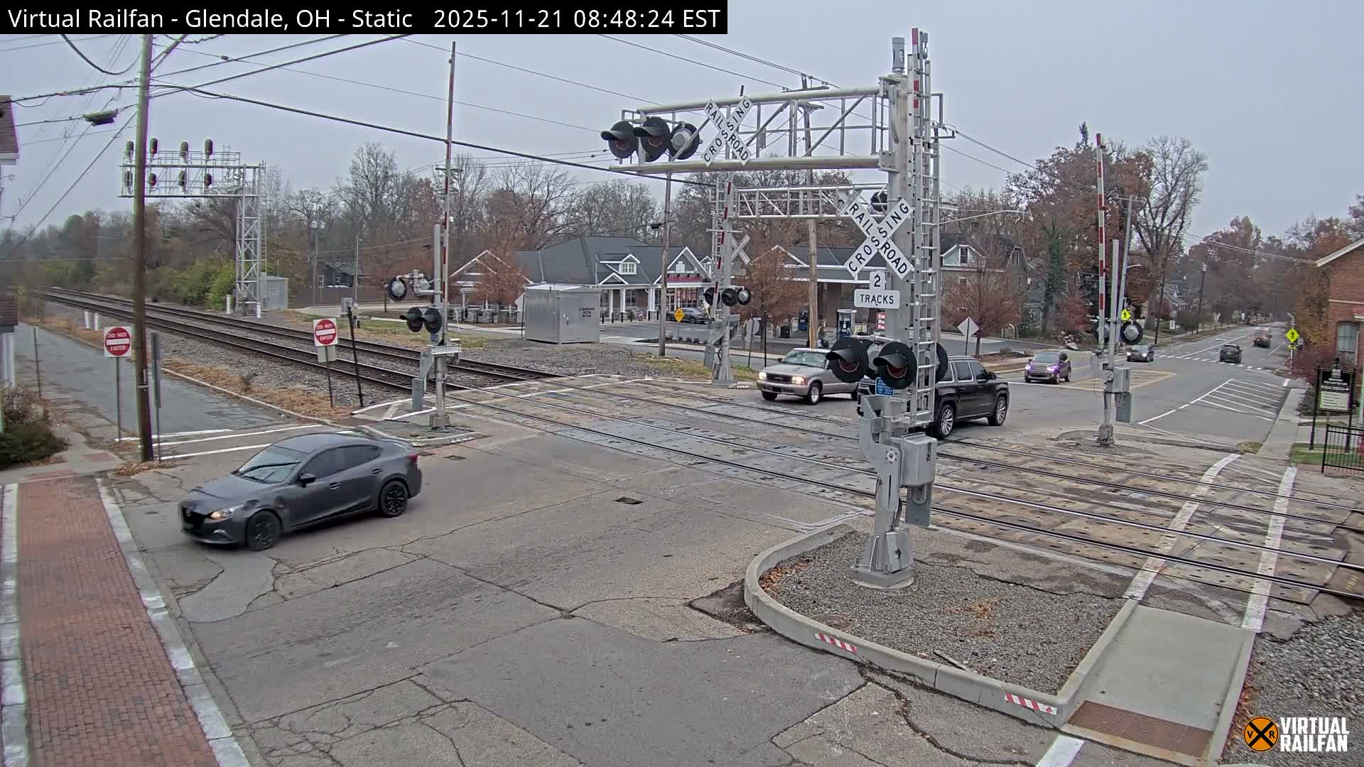 Glendale Railroad Crossing & Junction Live Cam - Glendale, Hamilton, Ohio, USA
