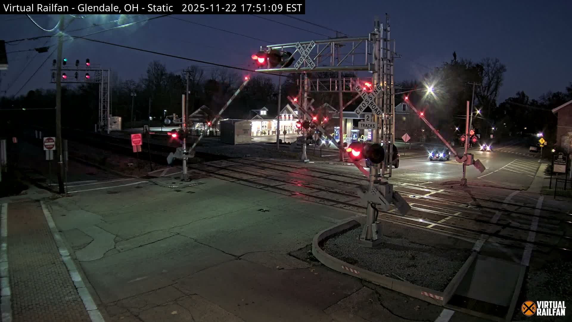 Glendale Railroad Crossing & Junction Live Cam - Glendale, Hamilton, Ohio, USA
