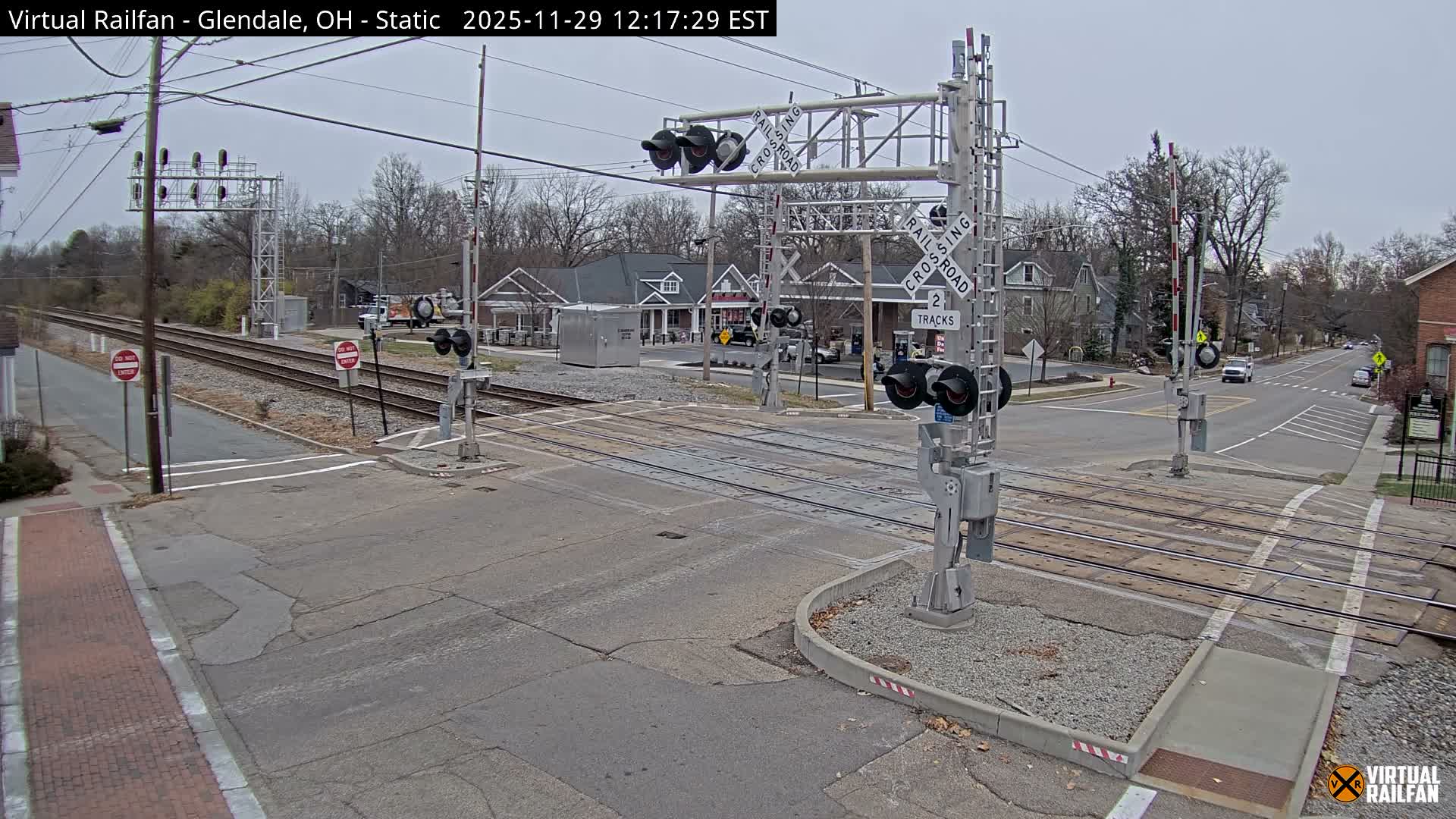 Glendale Railroad Crossing & Junction Live Cam - Glendale, Hamilton, Ohio, USA