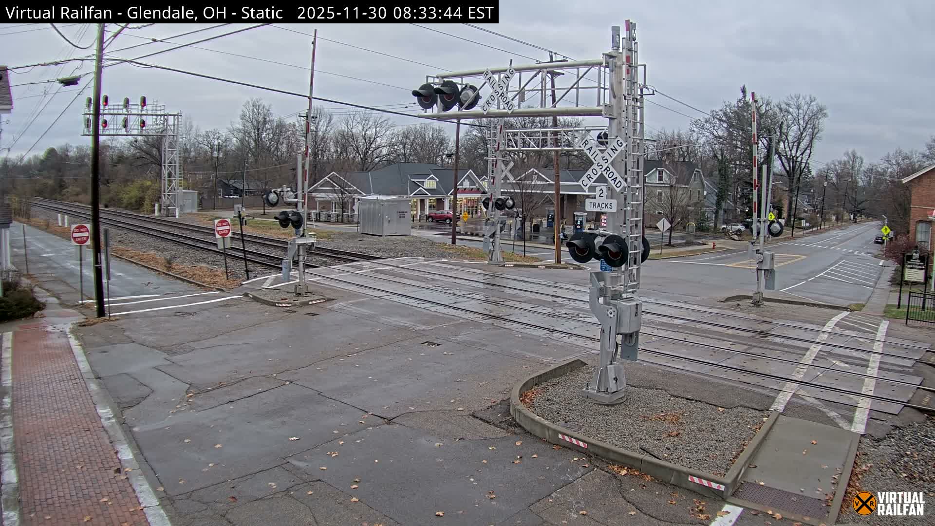 Glendale Railroad Crossing & Junction Live Cam - Glendale, Hamilton, Ohio, USA